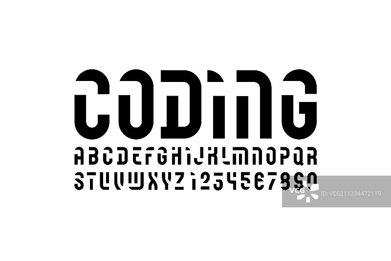 未来字体科幻显示模板字母图片素材