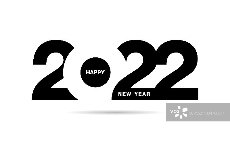 新年快乐2022文字设计的小册子图片素材
