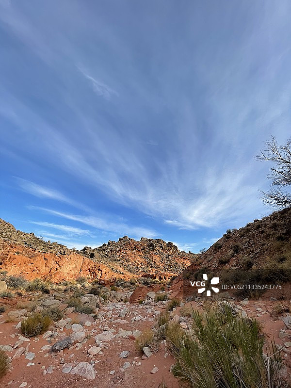沙漠对天空的风景图片素材