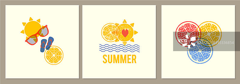 夏季即将到来的海报集设计模板图片素材