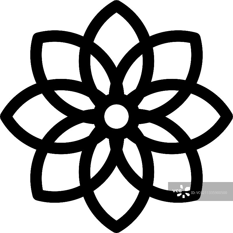 木槿图标或标志孤立标志符号图片素材