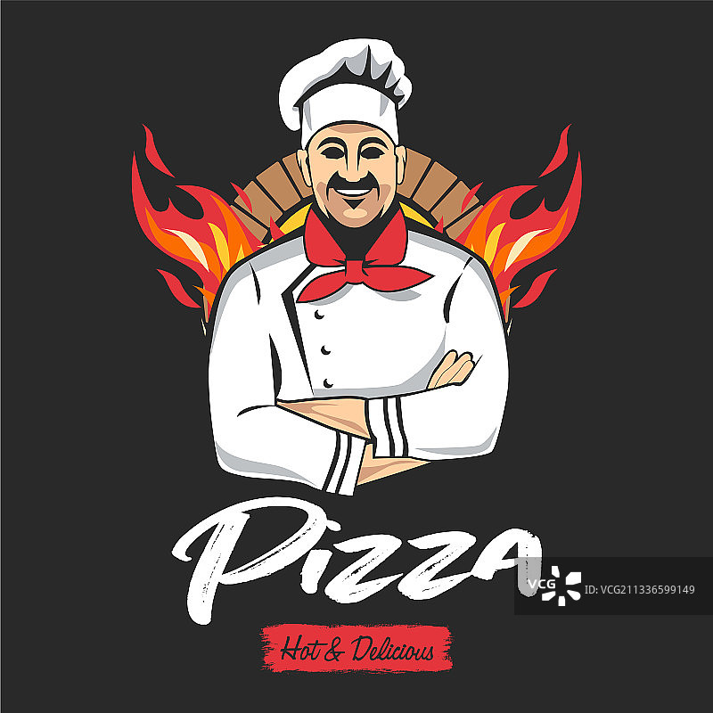 披萨徽章图片素材