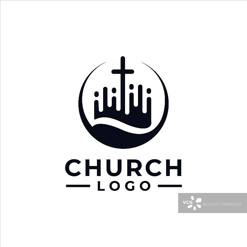 教堂标志设计的灵感理念与概念图片素材