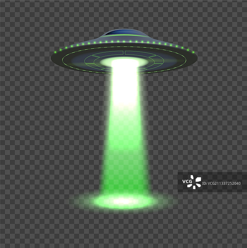 外星人飞船UFO灯光三维空间物体图片素材