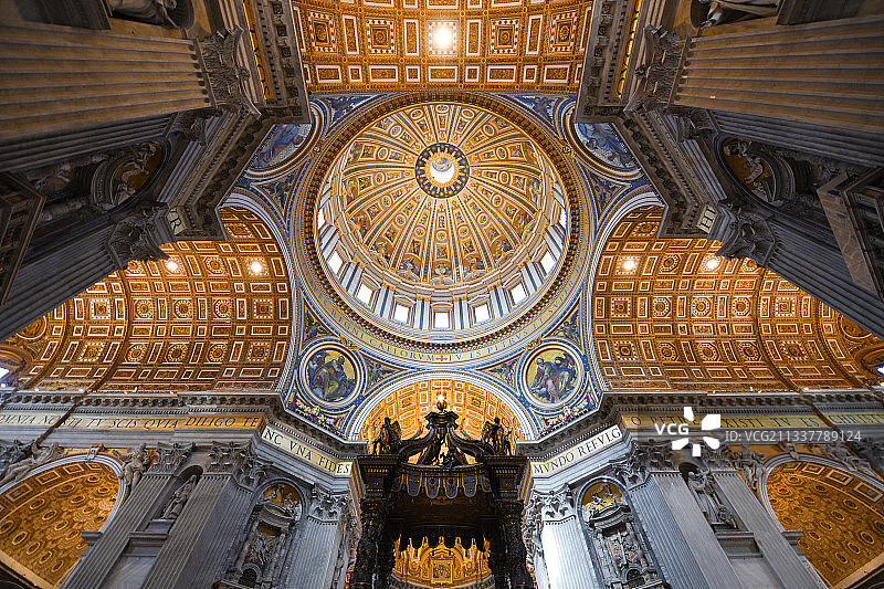 圣彼得大教堂穹顶图片素材