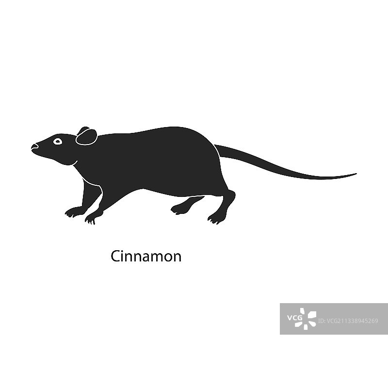 鼠标动物黑色图标图片素材