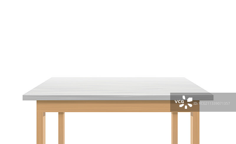 木桌与白色表面近距离图片素材