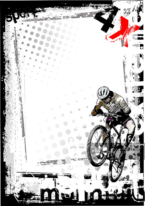 自行车海报背景图片素材