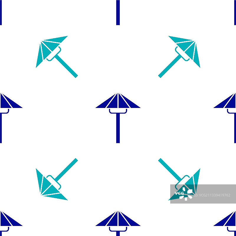 蓝色传统日本伞来自太阳图片素材
