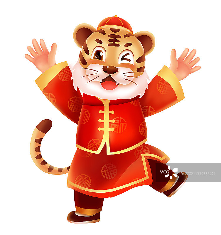中国传统文化 十二生肖 老虎图片素材