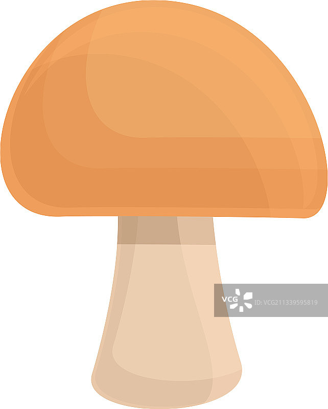 森林蘑菇图标卡通风格图片素材