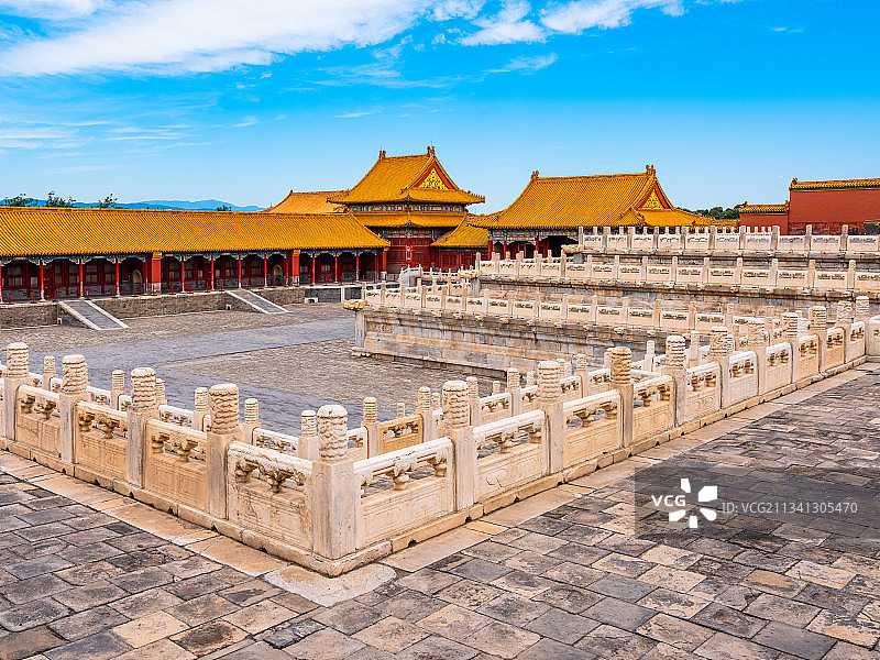 北京故宫博物院内部建筑宫殿风光图片素材
