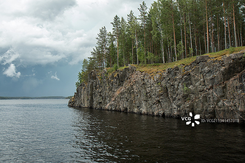 芬兰，海与天的风景图片素材