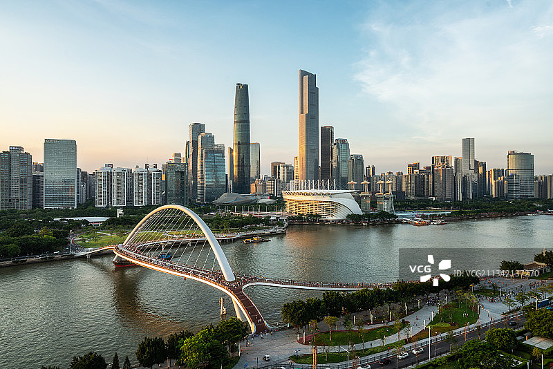 广州城市风光 ，珠江新城CBD图片素材