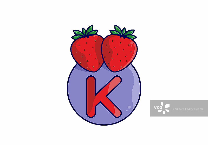 以k开头的红草莓图片素材