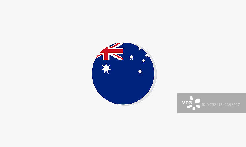澳大利亚圆旗图案设计图片素材