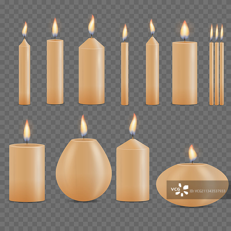 设置圣诞生日教堂派对蜡烛图片素材
