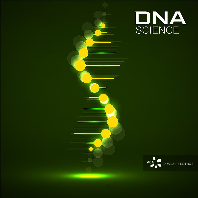 科学和医学的霓虹灯标志DNA模板图片素材