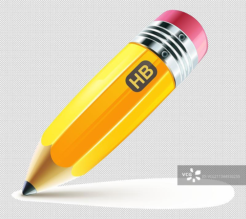 卡通黄色PNG免抠铅笔图图片素材