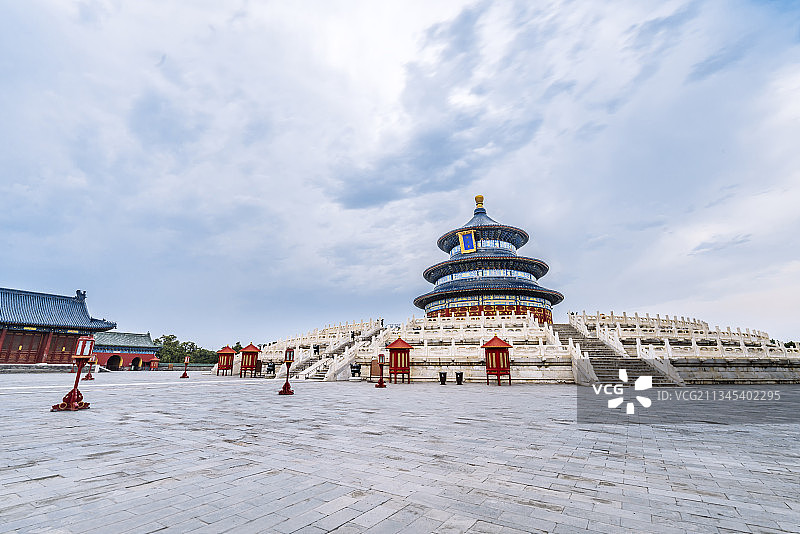 中国北京天坛祈年殿建筑风光图片素材