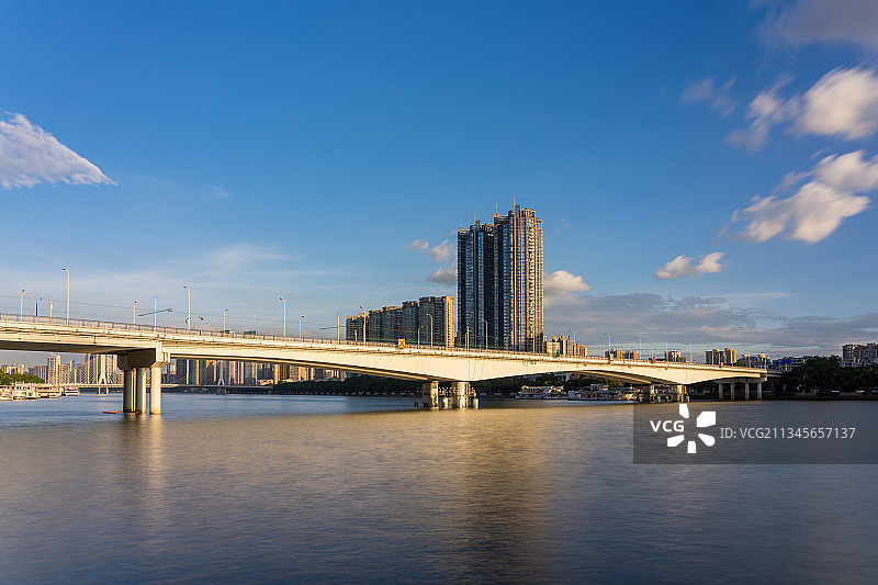 桥、广州、江湾大桥、珠江、高楼图片素材