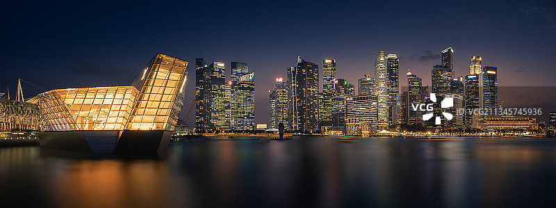 新加坡滨海湾高楼群图片素材