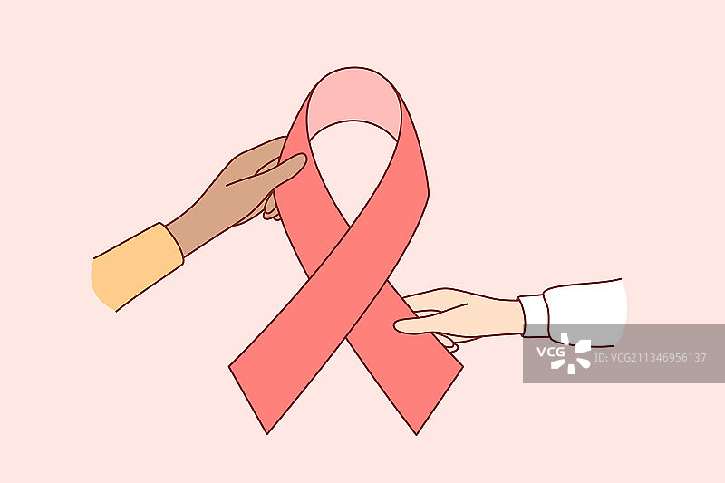 全国乳腺癌意识概念图片素材