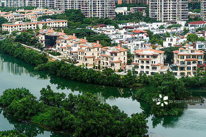 海南三亚自然与城市风景图片素材