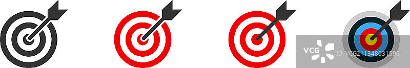 目标企业图标集标志符号为概念图片素材