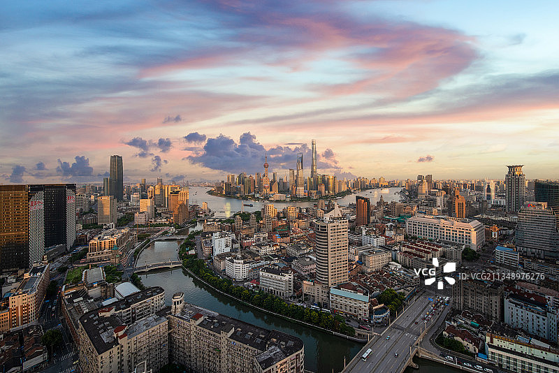 上海城市风光天际线图片素材
