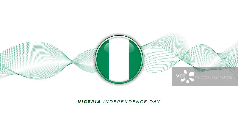 尼日利亚圆国旗图片素材