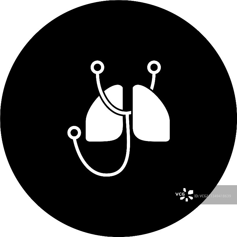 肺图标设计为图形图片素材