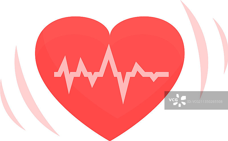 心率图标卡通心脏疼痛图片素材