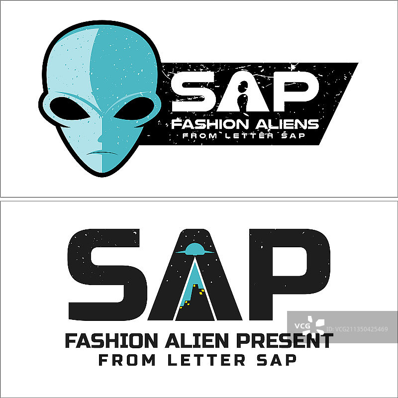 时尚外星人服装模型logo设计图片素材