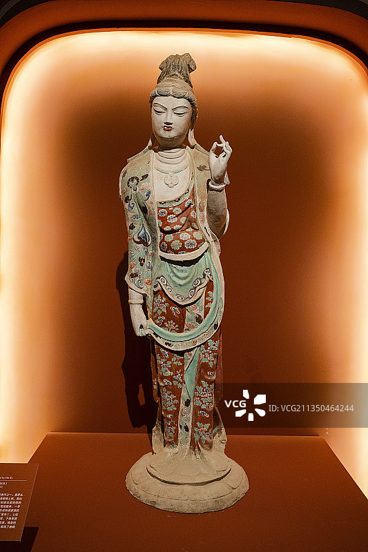 敦行故远：故宫敦煌特展中莫高窟的三个复制窟和复制佛像图片素材