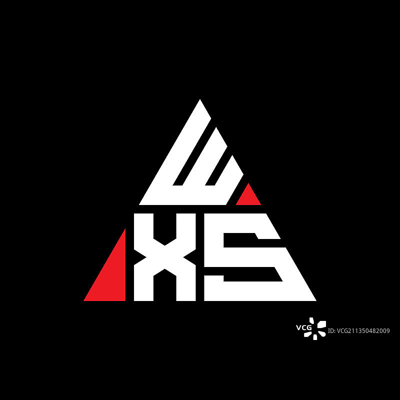 WXR三角形字母标志设计采用三角形图片素材