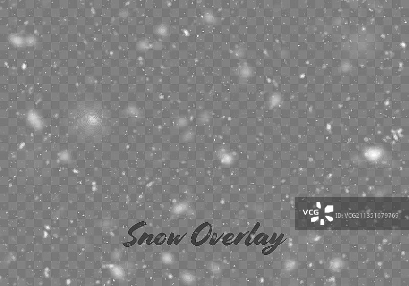 雪孤立的降雪图片素材