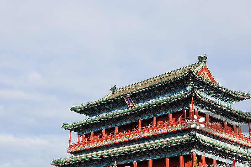 中国北京正阳门箭楼古建筑图片素材