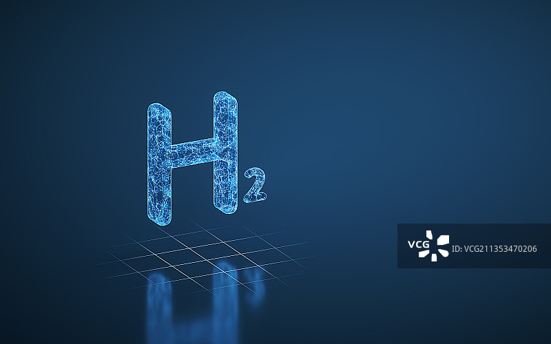 氢能源概念 3D渲染图片素材