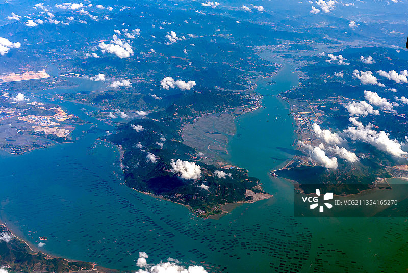 俯瞰宁德福安海岛图片素材