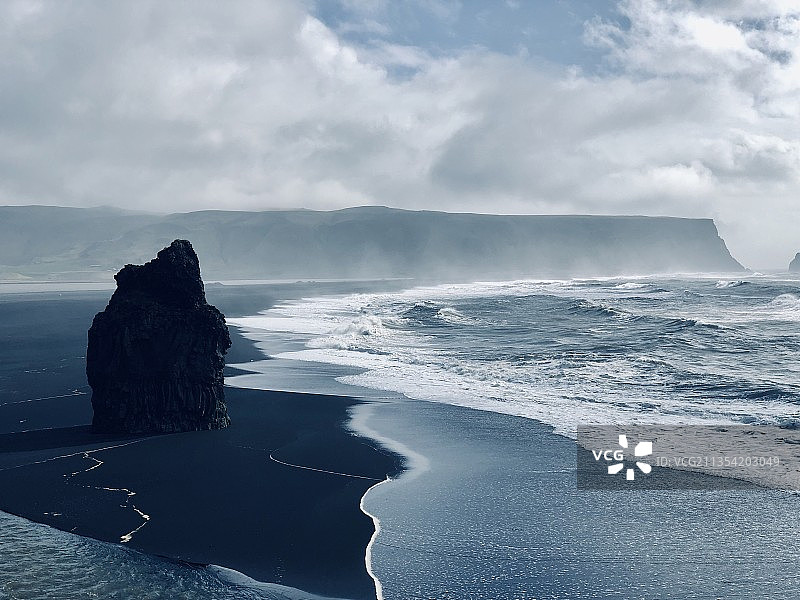 冰岛，海与天的风景图片素材