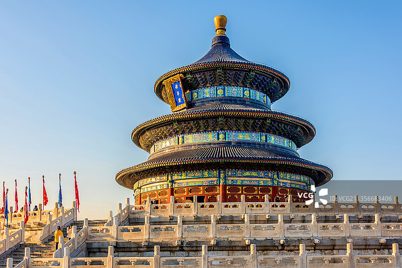 中国北京天坛公园祈年殿图片素材