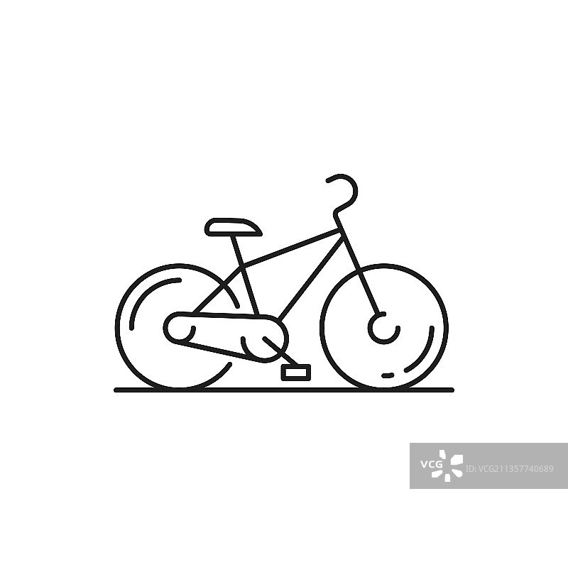 环保交通孤立的自行车或自行车图片素材
