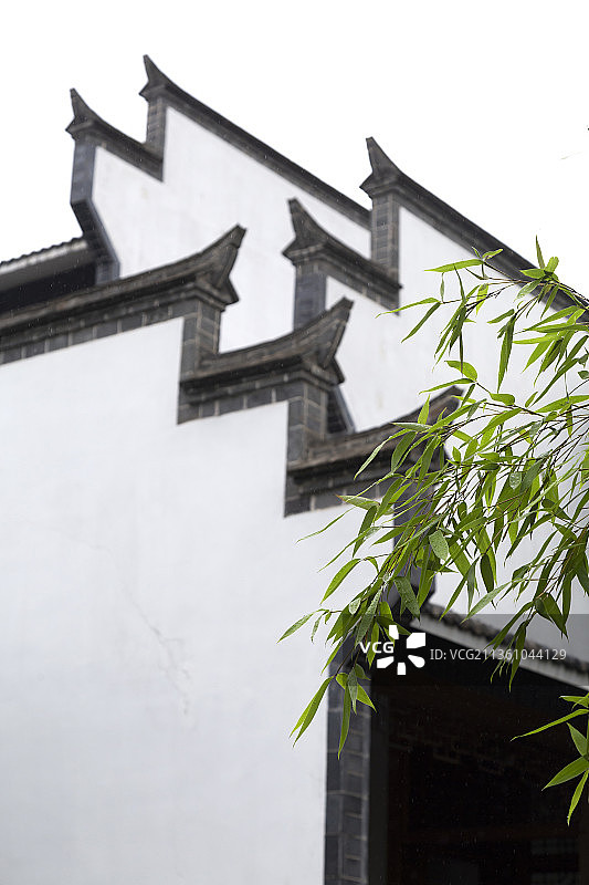 江西南昌中国毛笔文化博物馆的徽派建筑图片素材