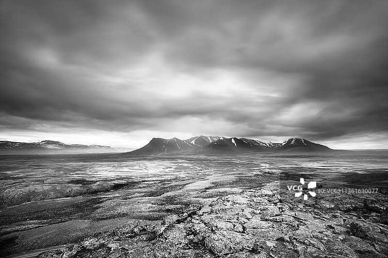 冰岛，海天映衬的风景图片素材
