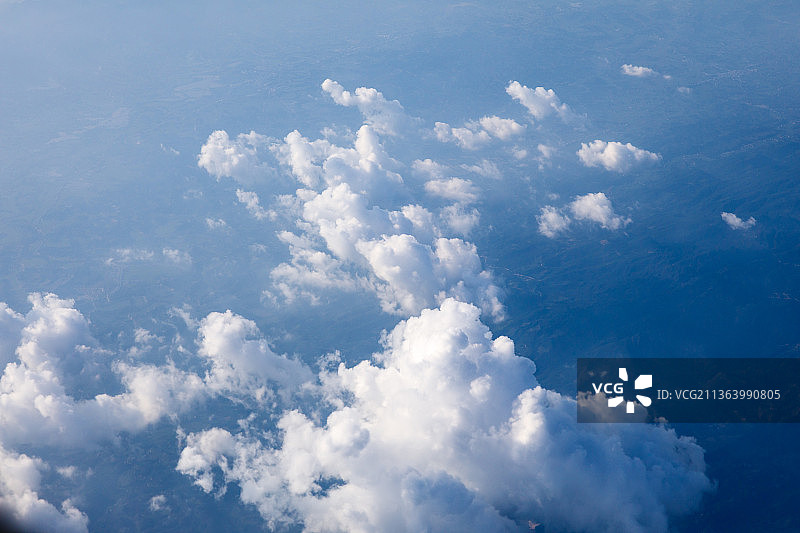 飞机上云景航拍图片素材