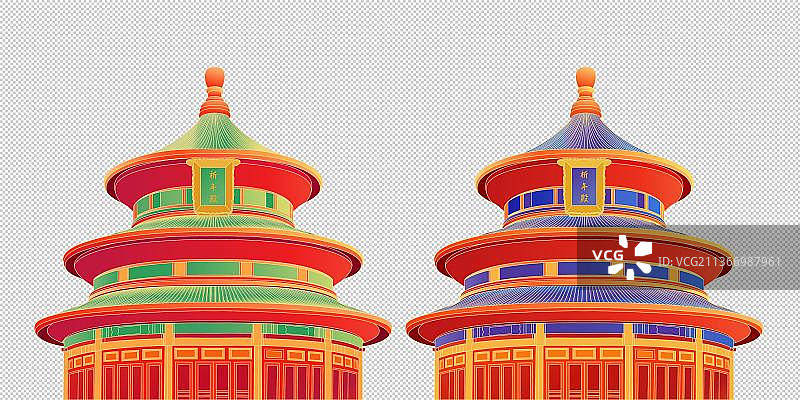 北京建筑矢量插画图片素材