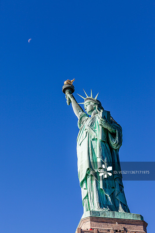 美国纽约自由女神像图片素材