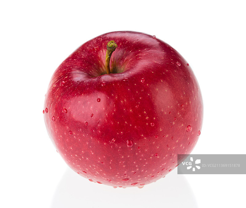 新鲜的红苹果配水珠，摩尔多瓦图片素材