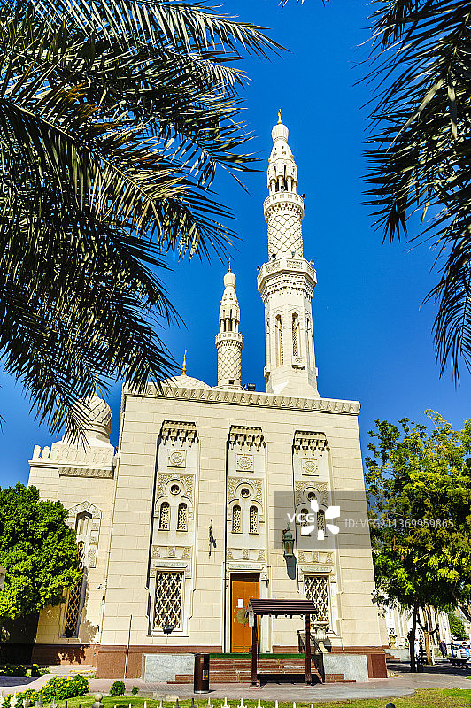 亚洲阿联酋迪拜朱美拉清真寺图片素材